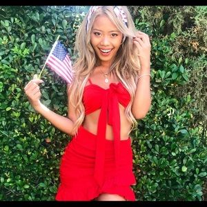 Red Stephanie Dress Set